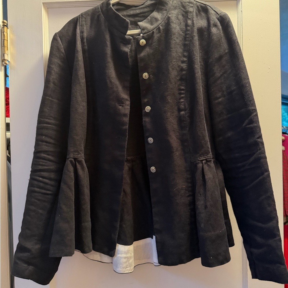 Son de Flor Black Peplum Jacket